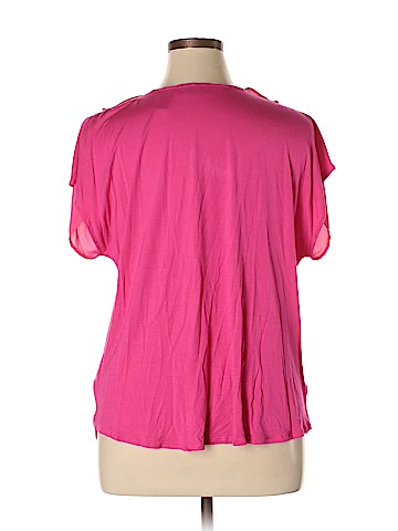 INC International Concepts Short Sleeve Blouse (view 2)