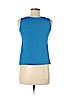 Ann Taylor LOFT Blue Sleeveless Top Size M (petite) - photo 2