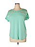 Apt. 9 Teal Short Sleeve Top Size XL (petite) - photo 1