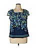 Apt. 9 100% Nylon Blue Short Sleeve Top Size XL (petite) - photo 1