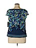 Apt. 9 100% Nylon Blue Short Sleeve Top Size XL (petite) - photo 2