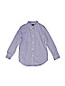 Ralph Lauren 100% Cotton Polka Dots Blue Long Sleeve Button-Down Shirt Size 7 - photo 1
