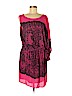 BCBGMAXAZRIA 100% Polyester Pink Casual Dress Size M - photo 1