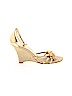 A. Marinelli Gold Wedges Size 8 - photo 1