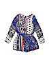 Truly Me 100% Nylon Print Blue Romper Size 7 - photo 1