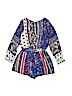 Truly Me 100% Nylon Print Blue Romper Size 7 - photo 2
