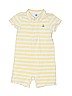Janie and Jack 100% Cotton Stripes Yellow Short Sleeve Outfit Size 18-24 mo - photo 1