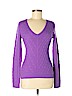 Ralph Lauren Black Label 100% Cashmere Purple Cashmere Pullover Sweater Size M - photo 1