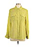 Banana Republic Factory Store 100% Polyester Yellow Long Sleeve Blouse Size L (petite) - photo 1