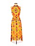 Lauren by Ralph Lauren 100% Polyester Orange Casual Dress Size 2 (petite) - photo 1