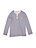 Zara 100% Cotton Blue Long Sleeve Henley Size 9 - 10 - photo 1
