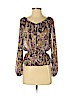 MICHAEL Michael Kors 100% Polyester Brown Long Sleeve Blouse Size S (petite) - photo 1