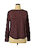 Ann Taylor 100% Rayon Burgundy Long Sleeve Top Size XL - photo 1