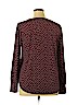 Ann Taylor 100% Rayon Burgundy Long Sleeve Top Size XL - photo 2