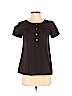 Theory Brown Short Sleeve Blouse Size P (petite) - photo 1