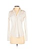 Theory Ivory Long Sleeve Button-Down Shirt Size S - photo 1