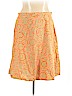 Ashley M. Artist Series 100% Cotton Orange Casual Skirt Size 24 - photo 1