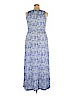 Lucky Brand Blue Casual Dress Size 1X - photo 2