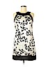 Signature by Robbie Bee 100% Polyester Ivory Casual Dress Size 6 (petite) - photo 1
