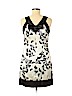 Signature by Robbie Bee 100% Polyester Ivory Casual Dress Size 6 (petite) - photo 2