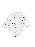 Baby Bum 100% Cotton Print Gray Long Sleeve Onesie 3-6 MO / 6 MO - photo 2