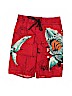 Brothers 100% Polyester Red Board Shorts Size 10 - photo 1