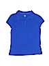 Old Navy 100% Cotton Solid Blue Short Sleeve Polo Size 10 - 12 - photo 1