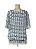 TWO by Vince Camuto 100% Viscose Blue Short Sleeve Top Size XL - photo 2