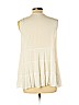 Indigo Soul 100% Rayon White Sleeveless Blouse Size L - photo 2