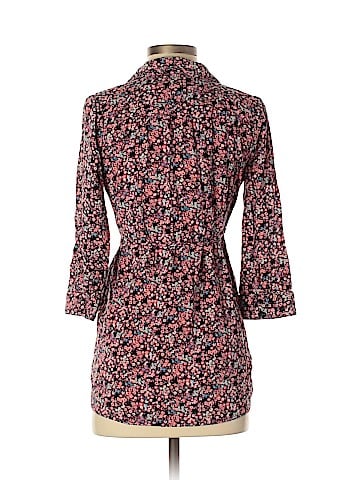 Oh Baby By Motherhood 3/4 Sleeve Button-Down Shirt (view 2)
