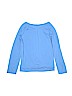 Justice Solid Blue Long Sleeve Blouse Size 18 - photo 2