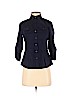 Ann Taylor Blue 3/4 Sleeve Button-Down Shirt Size 0 (petite) - photo 1