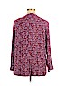 Woman Within 100% Rayon Burgundy Long Sleeve Blouse Size 22 (1X) - photo 2