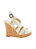 Colin Stuart 100% Leather White Wedges Size 8 1/2 - photo 1