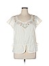Fashion Bug 100% Cotton White Short Sleeve Blouse Size XL - photo 1