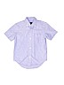 Parker Blue Short Sleeve Button-Down Shirt Size 6 - photo 1