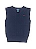 Polo by Ralph Lauren 100% Cotton Blue Sweater Vest Size S (kids) - photo 1