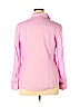 Ann Taylor 100% Cotton Pink Long Sleeve Button-Down Shirt Size 16 - photo 2
