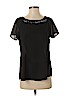 Sanctuary 100% Polyester Black Short Sleeve Blouse Size S - photo 1