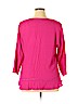 NY Collection 100% Polyester Pink 3/4 Sleeve Blouse Size 2X - photo 2