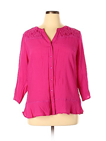 NY Collection 3/4 Sleeve Blouse (view 1)