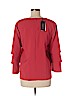 Lafayette 148 New York Red 3/4 Sleeve Blouse Size M - photo 2