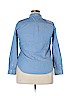 Lands' End 100% Cotton Blue Long Sleeve Button-Down Shirt Size 14 (petite) - photo 2