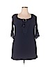 Naif 100% Rayon Blue Casual Dress Size L (petite) - photo 1