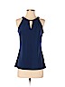 White House Black Market Blue Sleeveless Blouse Size S - photo 1