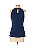White House Black Market Blue Sleeveless Blouse Size S - photo 2