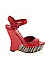 Alice + Olivia Red Wedges Size EU 38 - photo 1