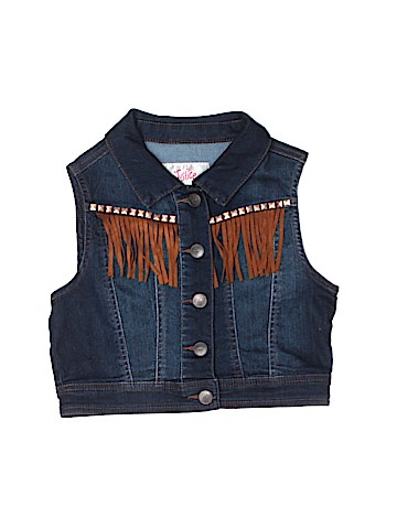 Justice Denim Vest (view 1)