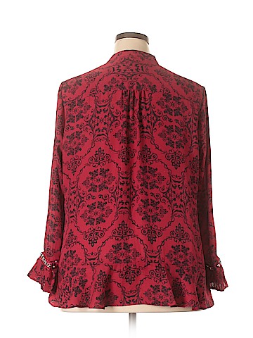 NY Collection Long Sleeve Blouse (view 2)