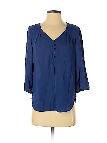 Pale Sky 3/4 Sleeve Blouse (view 1)